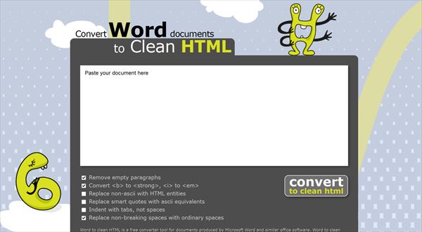Convert Word documents to Clean HTML
